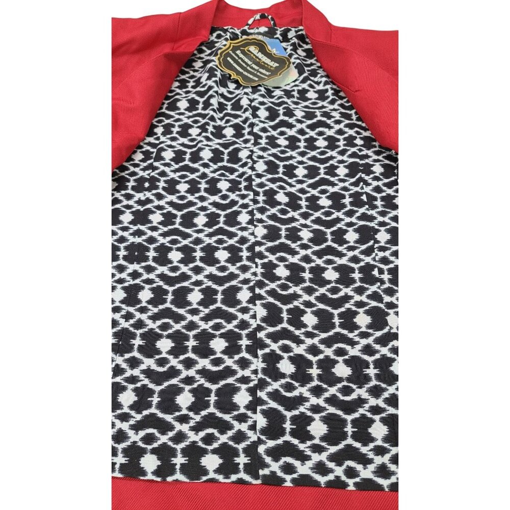 Oklahoma Sooners OU Women Red Blazer Gameday Couture XL College New With Defect - Picture 4 of 8